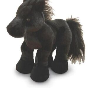 Ganz Webkinz Black Stallion Friesian Horse